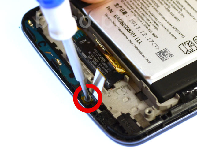 Changement d'écran (vitre+châssis+LCD) sur G2 photo 1