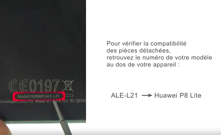 Changement d'écran (vitre+châssis+LCD) sur P8 Lite photo 1