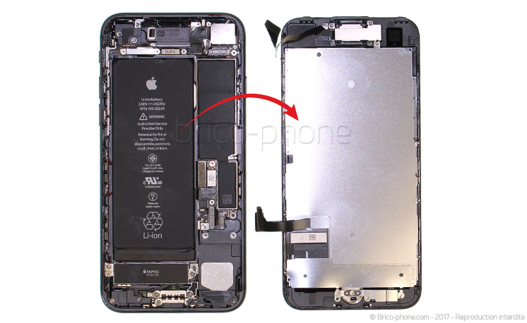 Changement de nappe caméra avant Facetime sur iPhone 7 photo 2