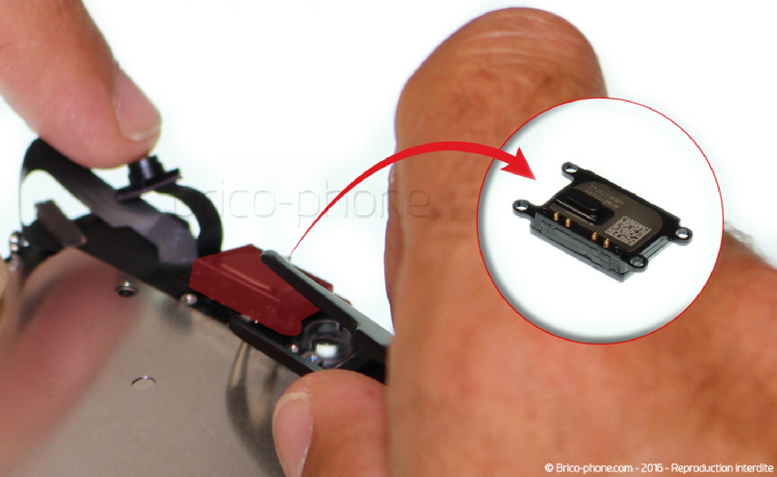 Changement de nappe caméra avant Facetime sur iPhone 7 photo 4