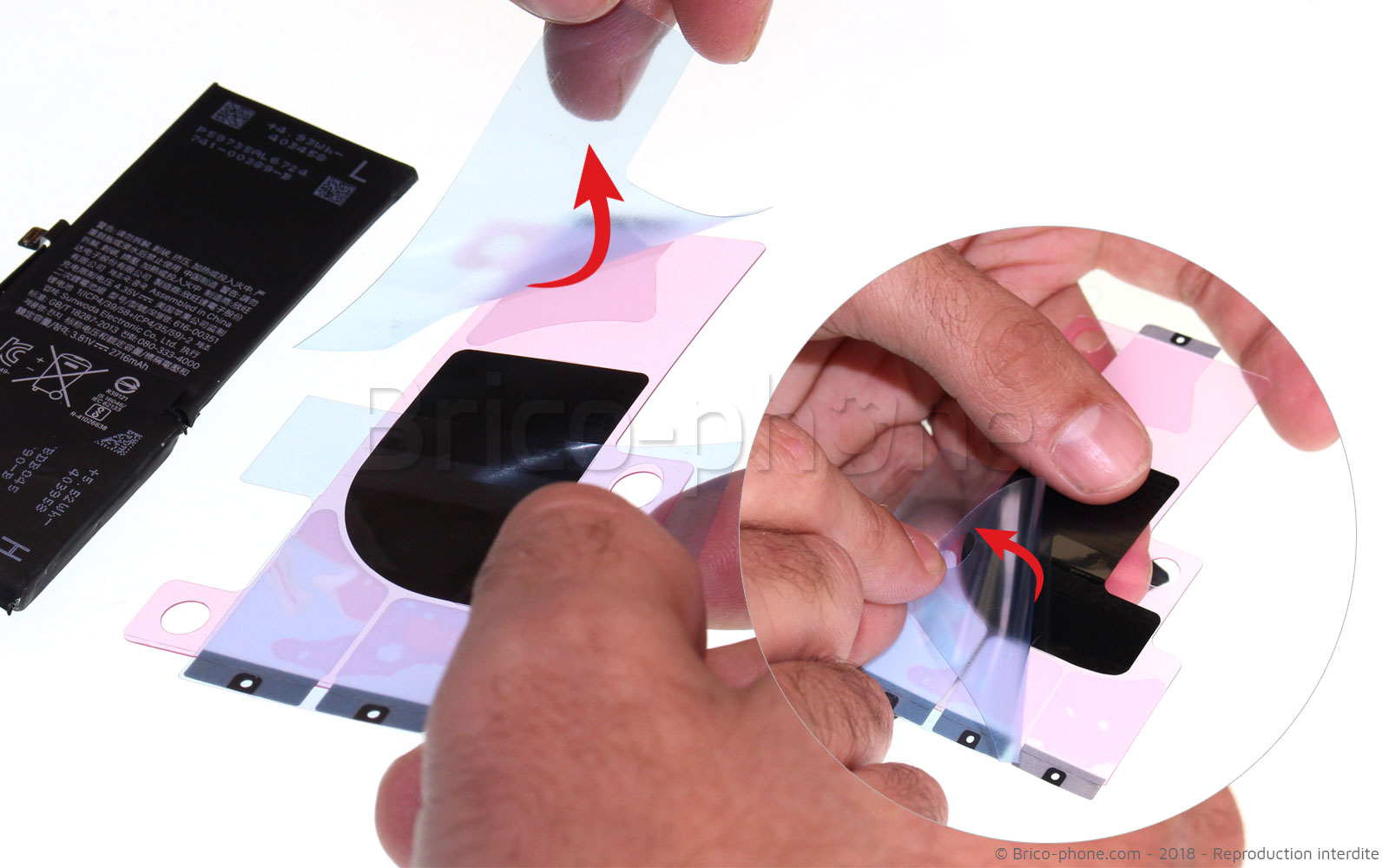 Changement de batterie sur iPhone X photo 1