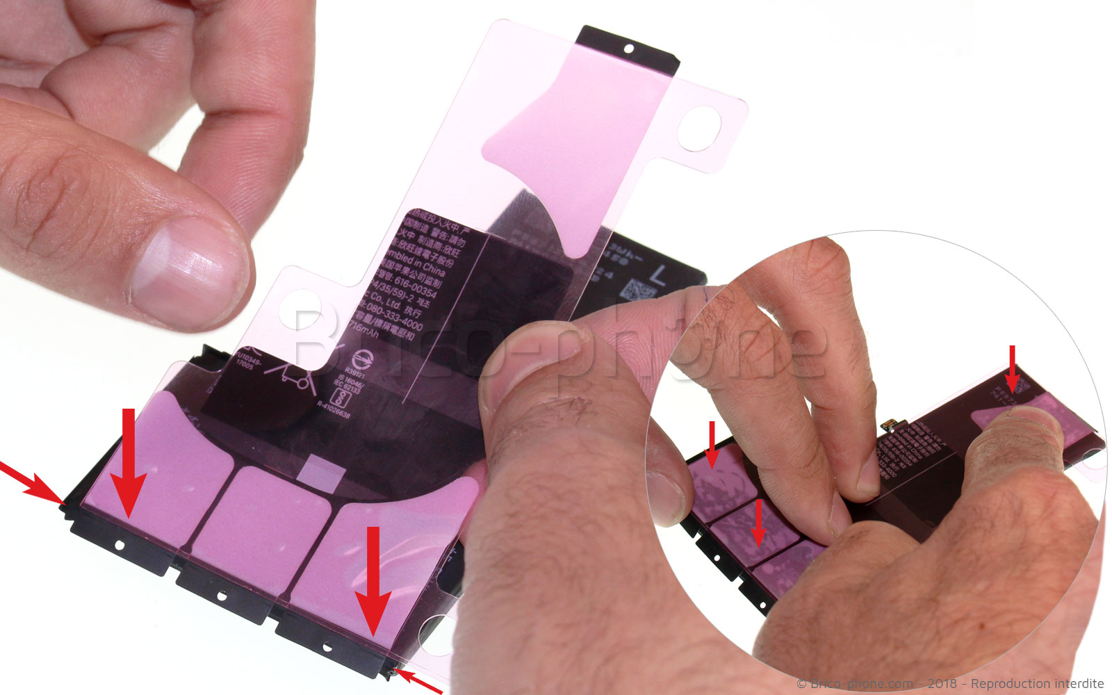 Changement de batterie sur iPhone X photo 2