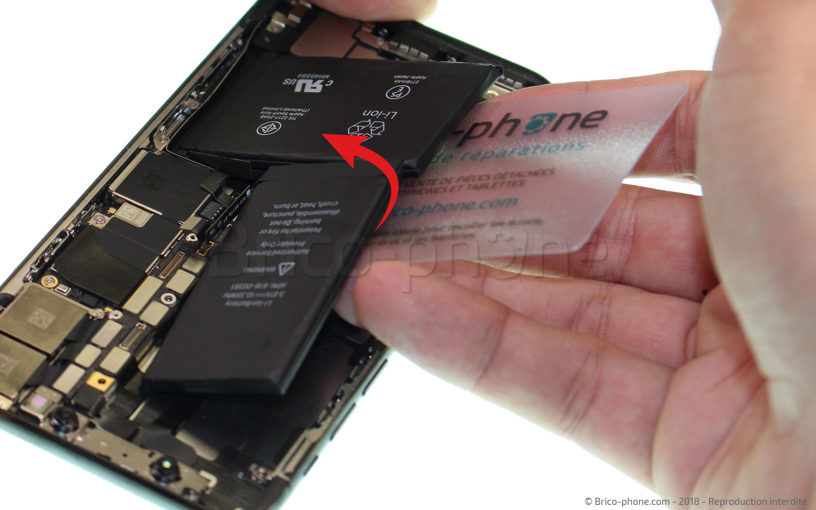 Changement de batterie sur iPhone X photo 2
