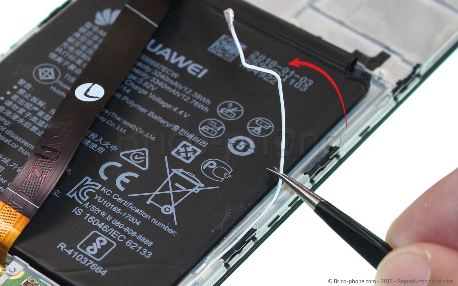 Changement d'écran (vitre+LCD+batterie) sur Mate 10 Lite photo 1