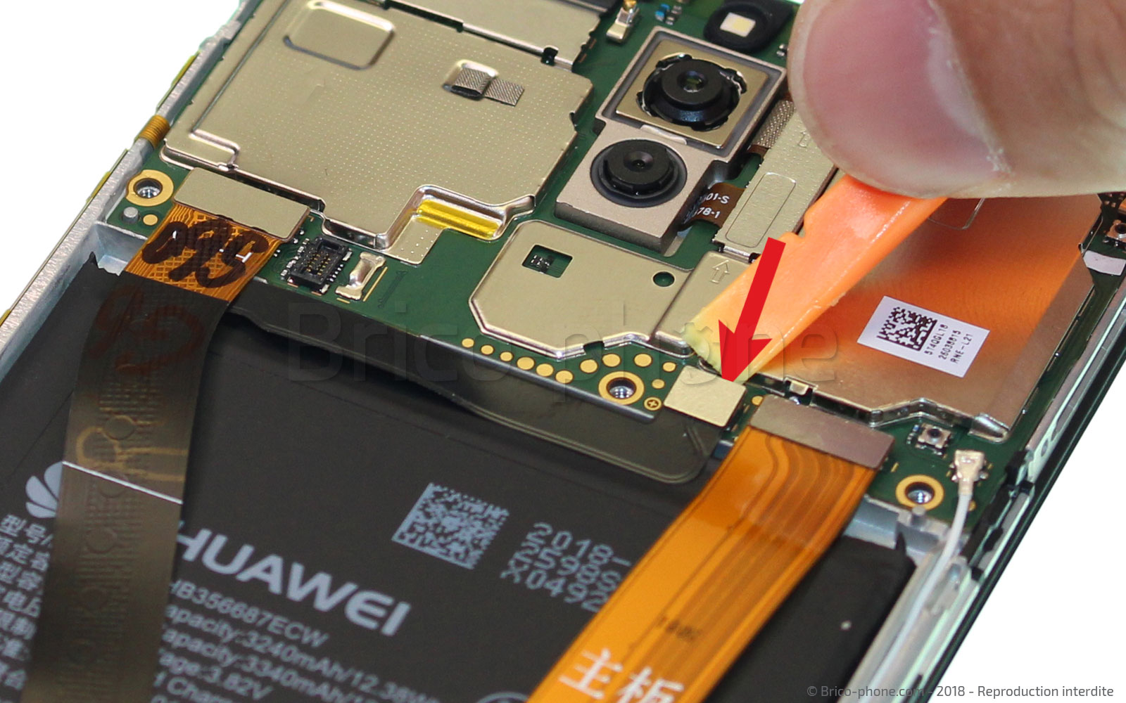 Changement d'écran (vitre+LCD) sur Mate 10 Lite photo 3