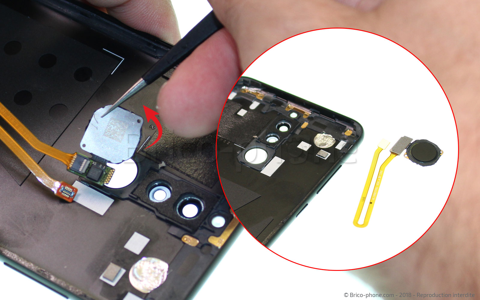 Changement de coque arrière sur Mate 10 Lite photo 4