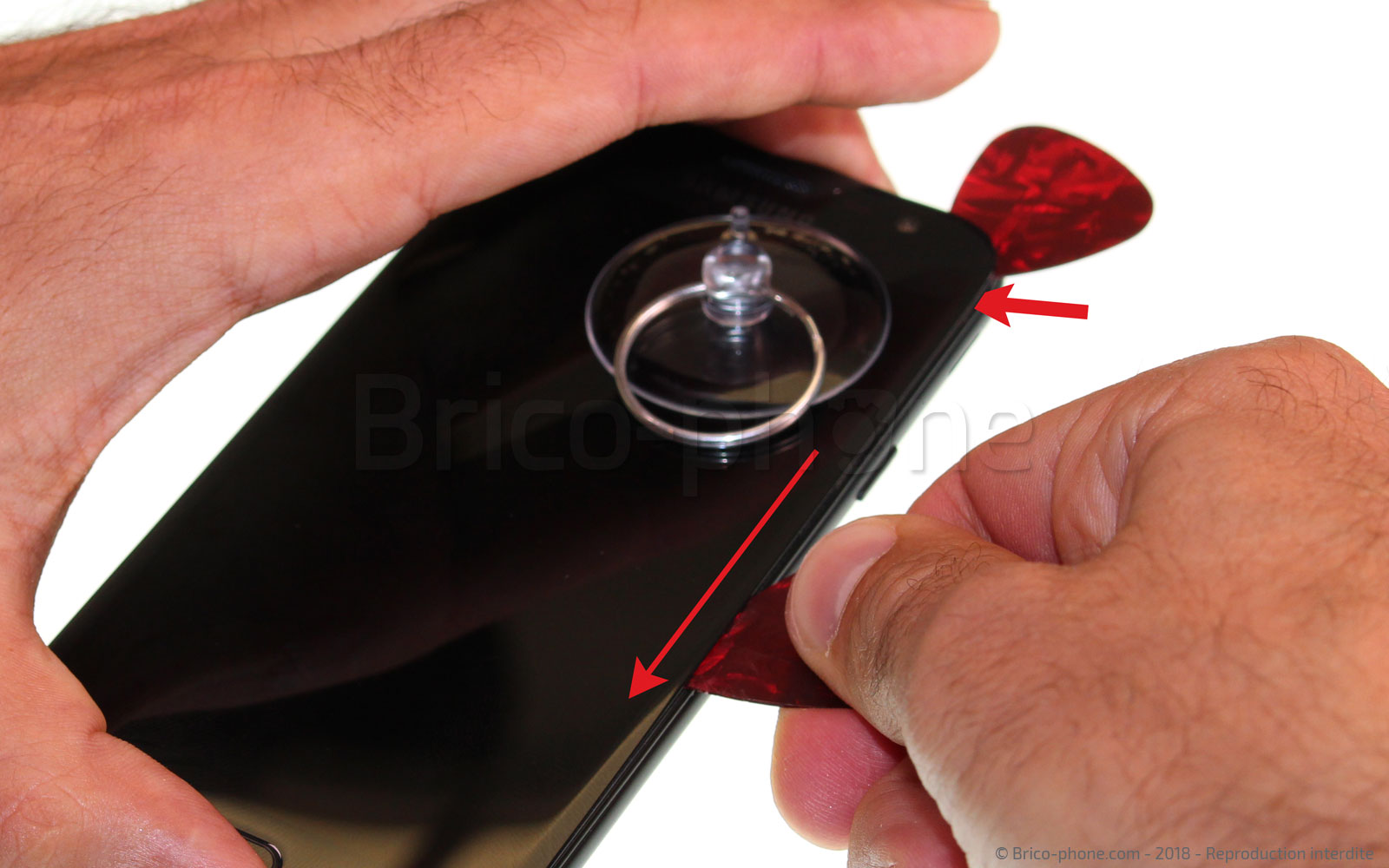 Changement d'écran (vitre+LCD) sur Galaxy J3 2017 photo 1