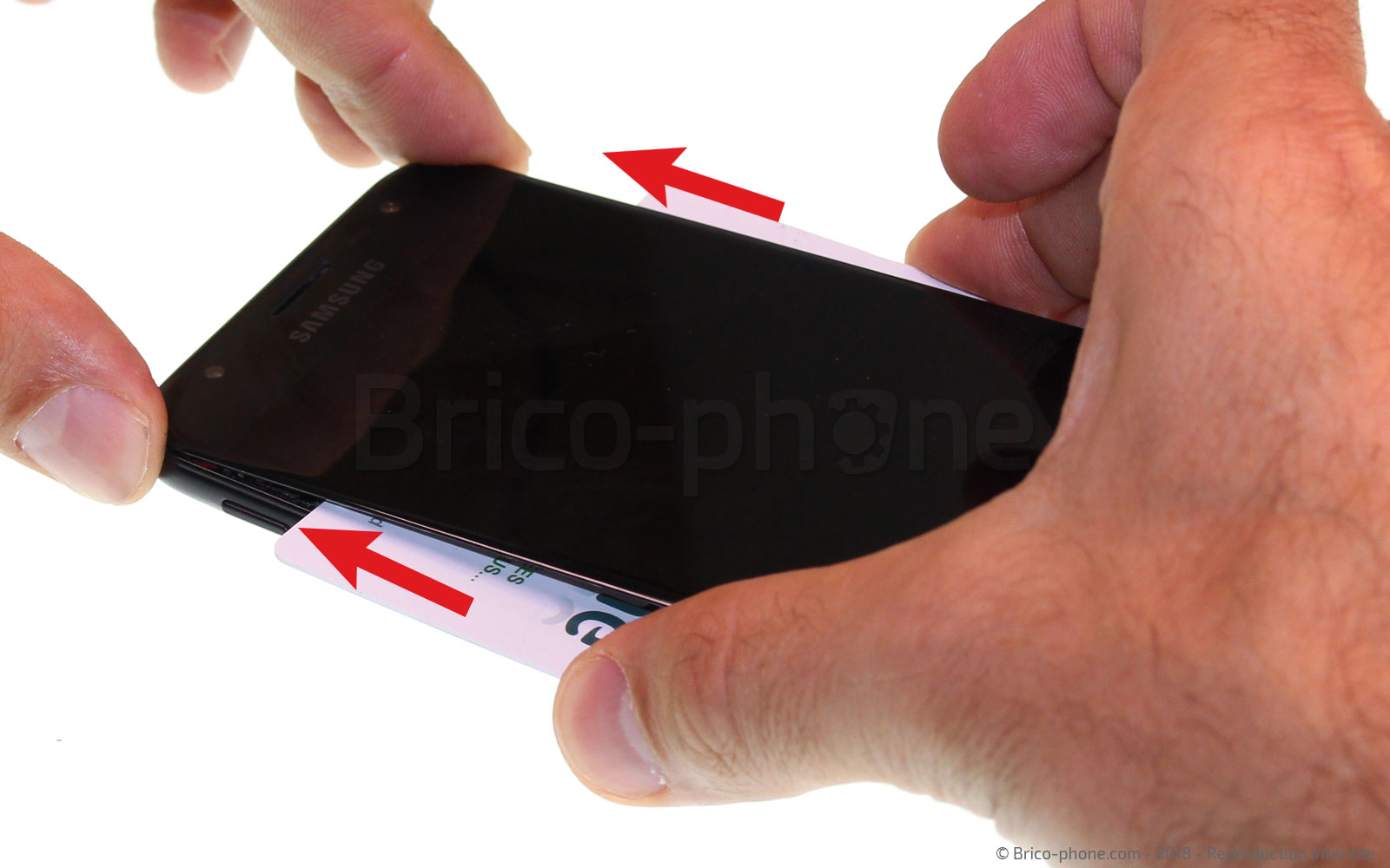 Changement d'écran (vitre+LCD) sur Galaxy J3 2017 photo 3