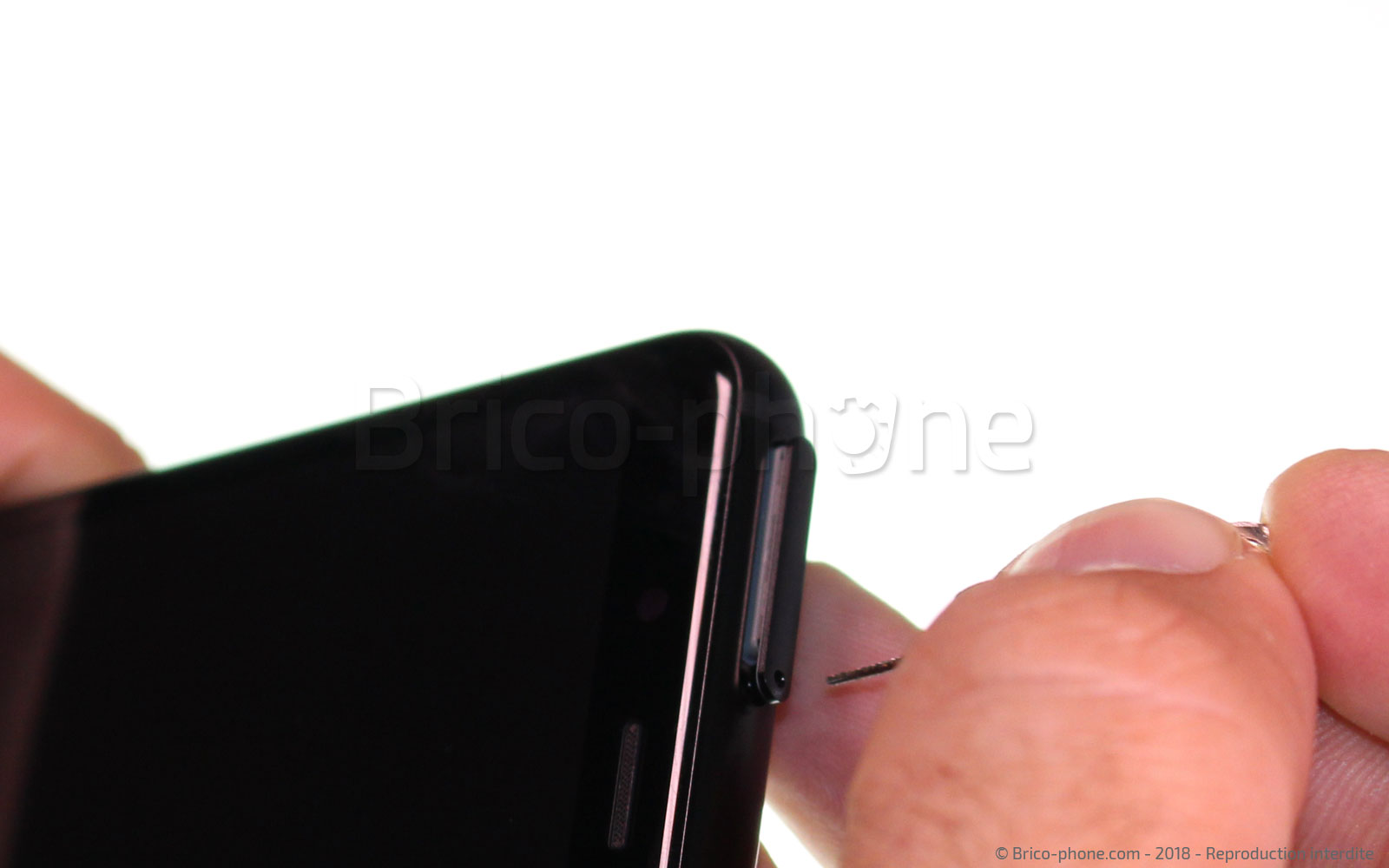 Changement d'écran (vitre+LCD) sur Galaxy A8 2018 photo 1