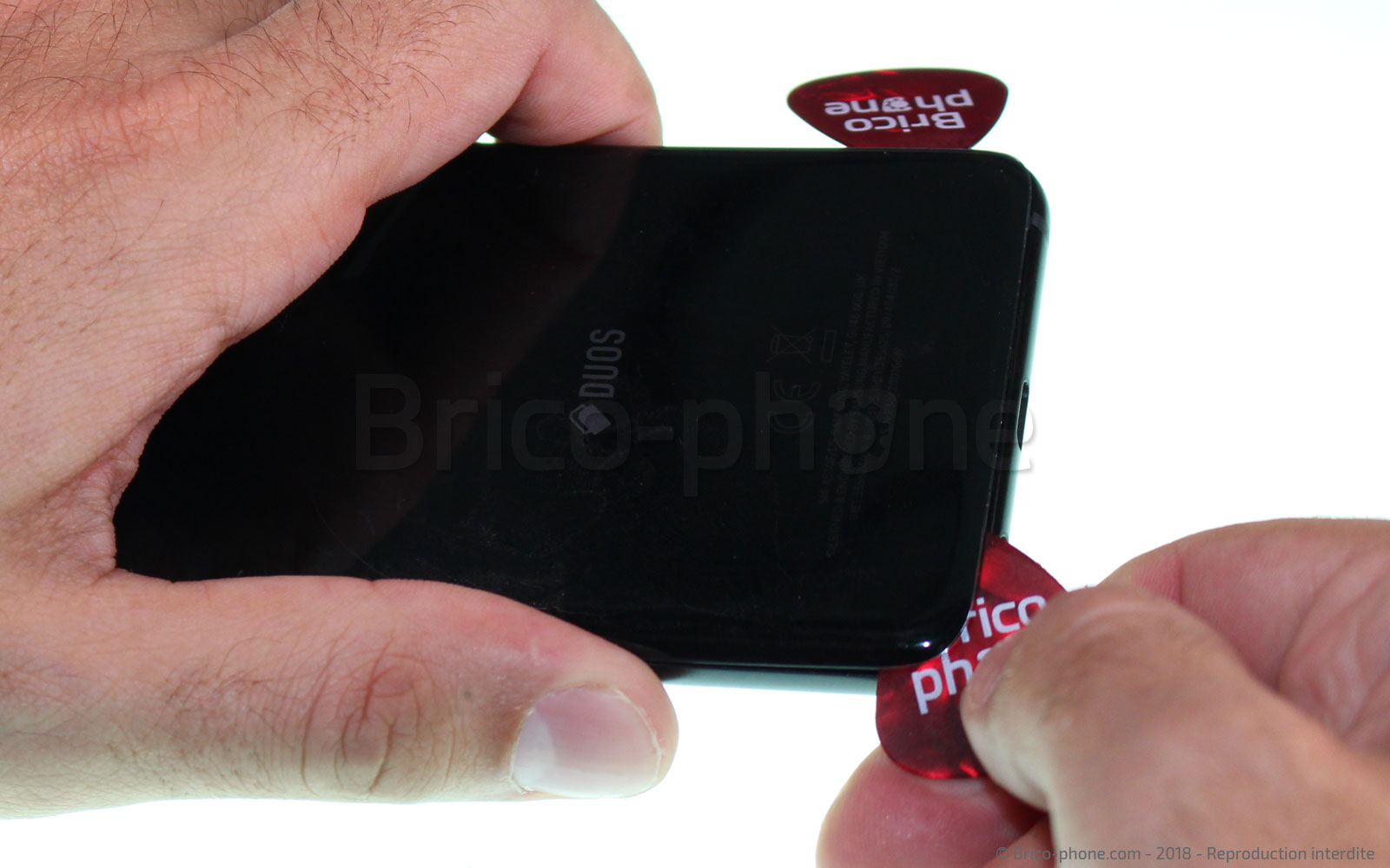 Changement d'écran (vitre+LCD) sur Galaxy A8 2018 photo 1