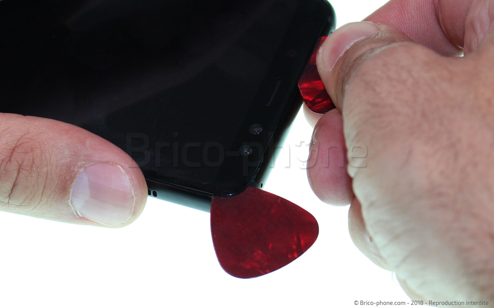 Changement d'écran (vitre+LCD) sur Galaxy A8 2018 photo 2