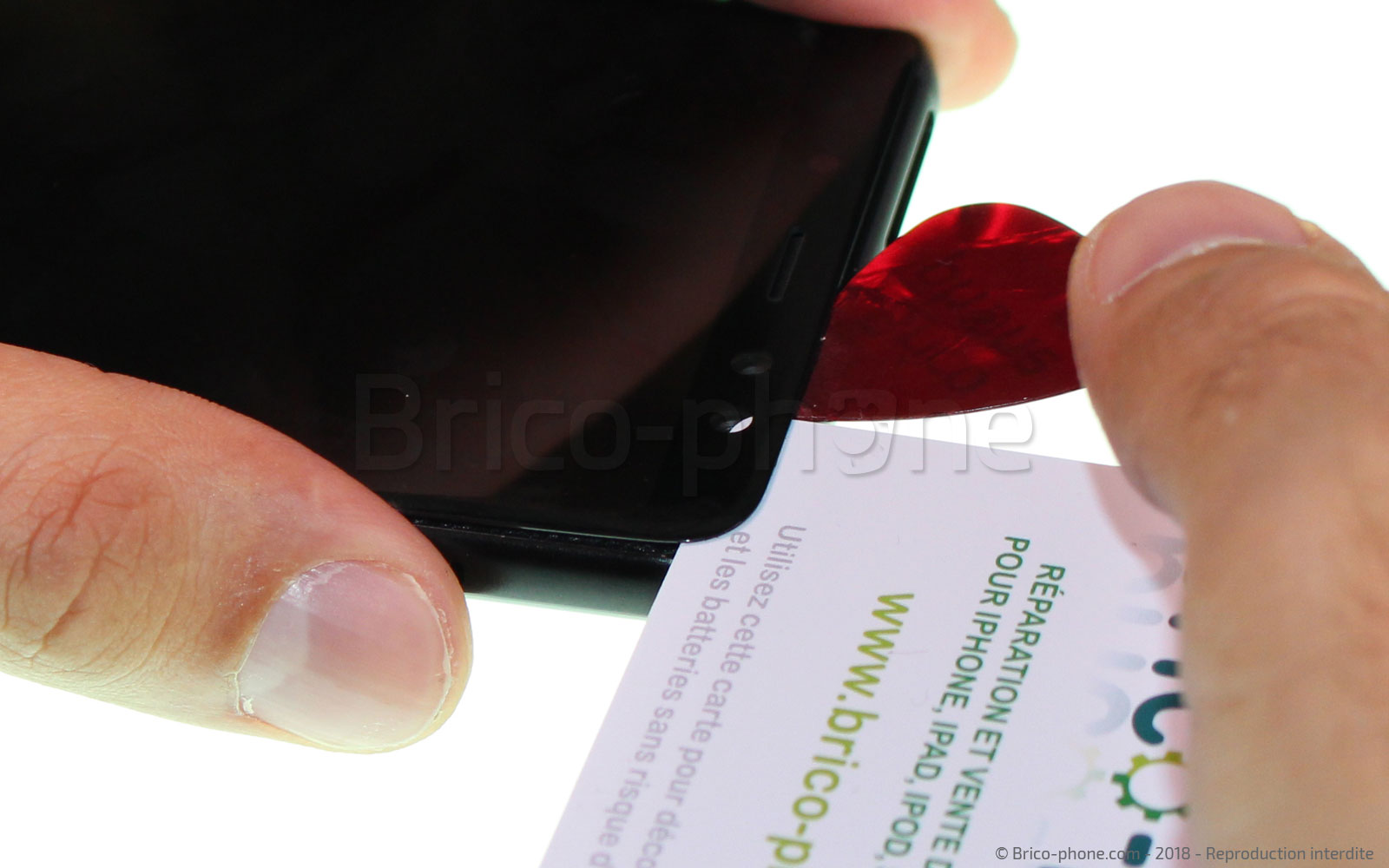 Changement d'écran (vitre+LCD) sur Galaxy A8 2018 photo 4