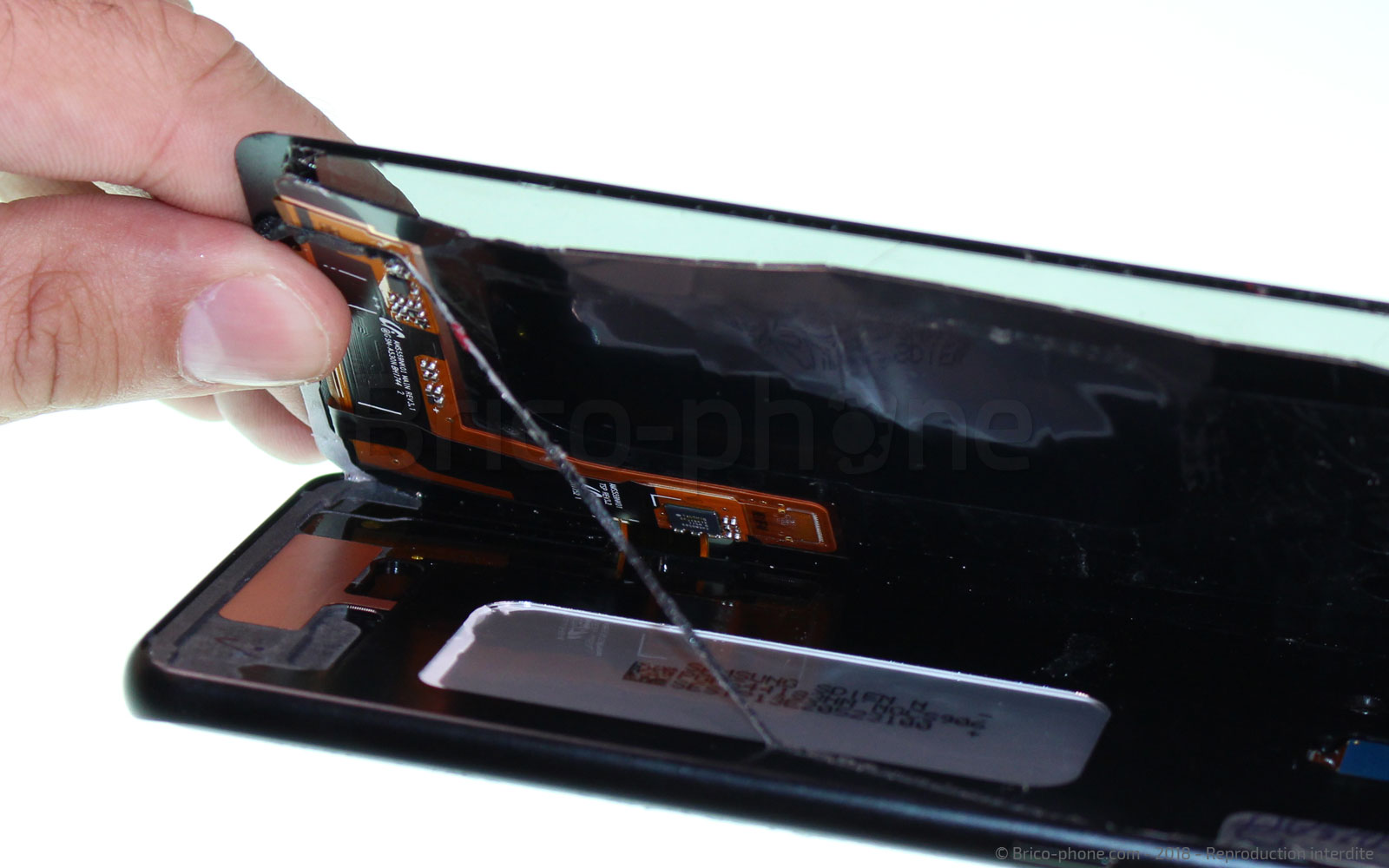 Changement d'écran (vitre+LCD) sur Galaxy A8 2018 photo 2