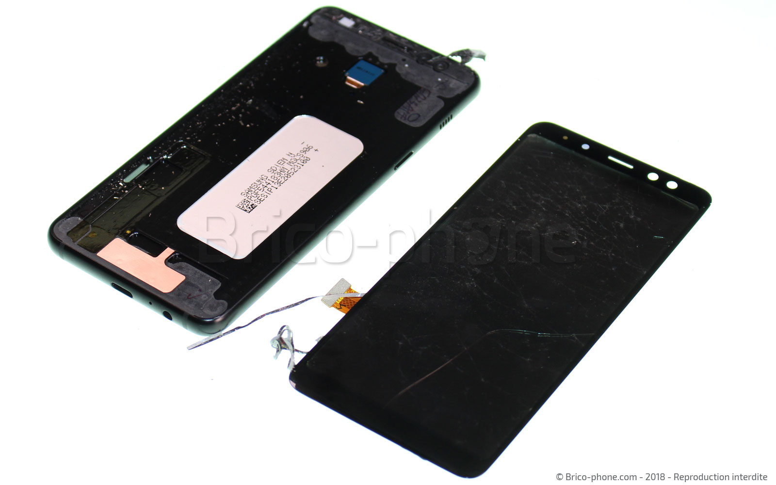 Changement d'écran (vitre+LCD) sur Galaxy A8 2018 photo 4