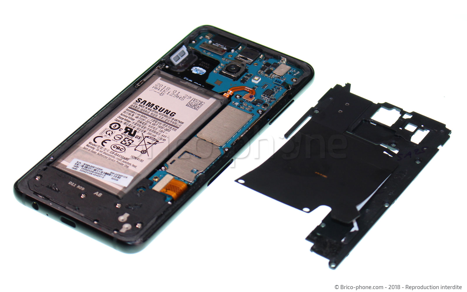 Changement de batterie sur Galaxy A8 2018 photo 4