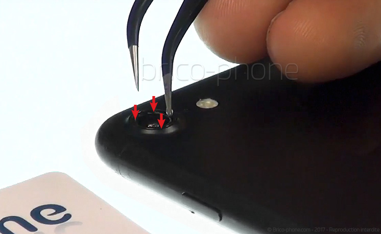 Changement de lentille de protection d'appareil photo sur iPhone 6 Plus photo 3
