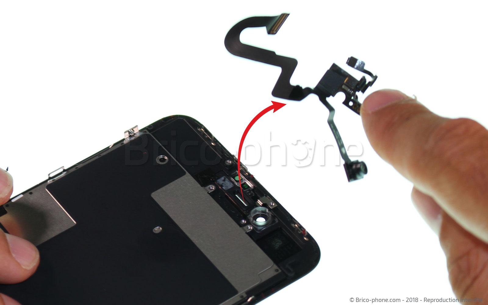 Changement d'écran (vitre+LCD) sans éléments prémontés sur iPhone 8 Plus photo 3