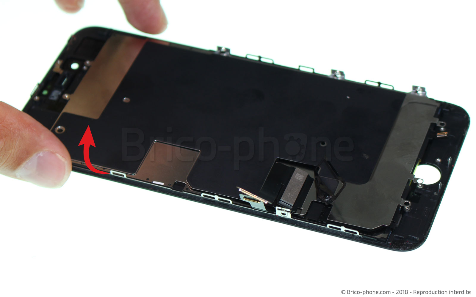 Changement d'écran (vitre+LCD) sans éléments prémontés sur iPhone 8 Plus photo 3