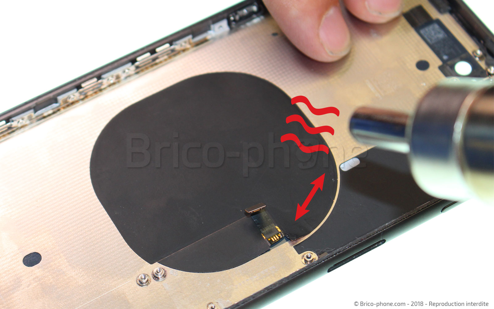 Changement de nappe induction sur iPhone 8 Plus photo 1