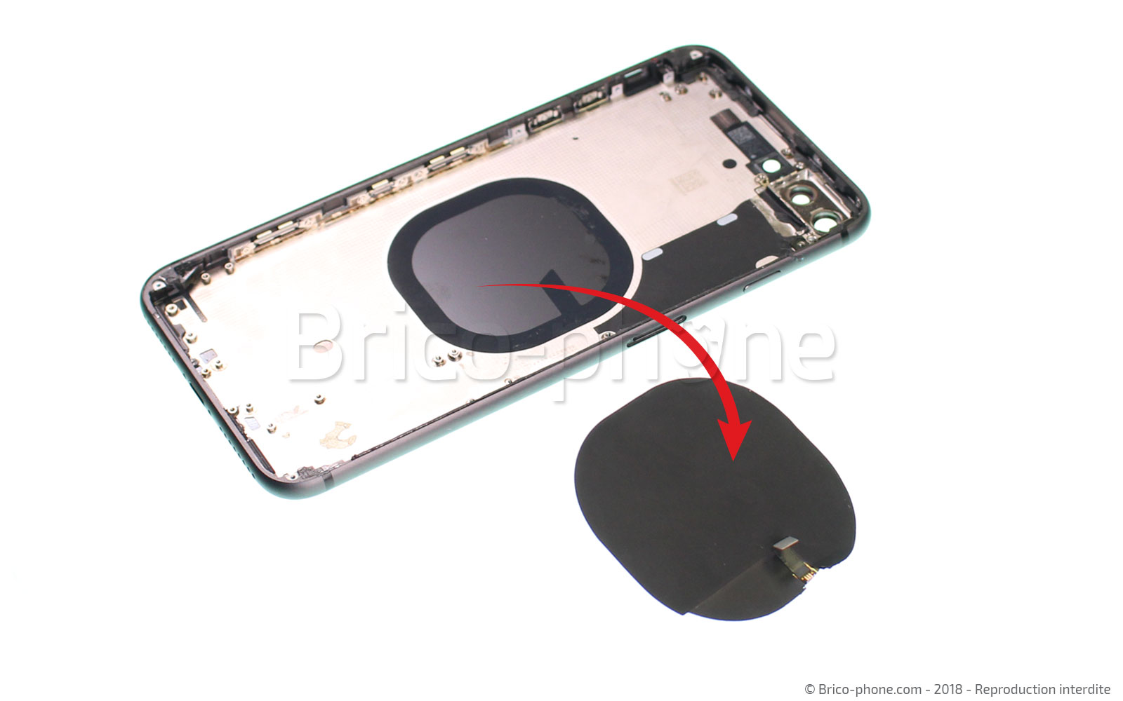 Changement de nappe induction sur iPhone 8 Plus photo 2