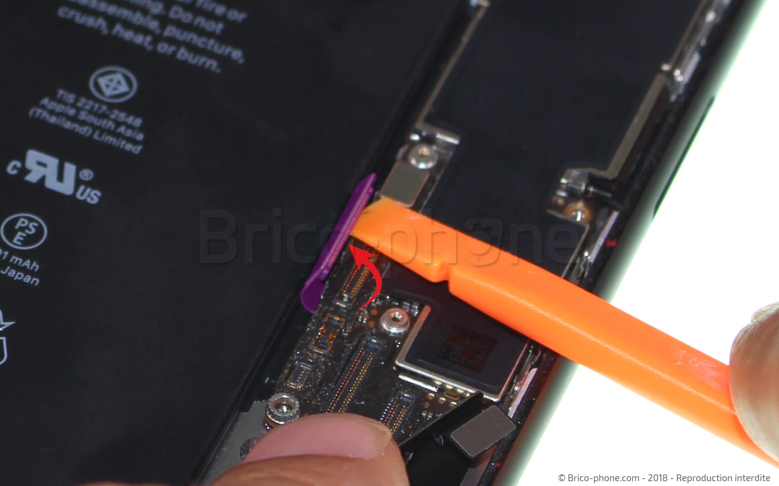 Changement du connecteur de charge sur iPhone 8 Plus photo 2