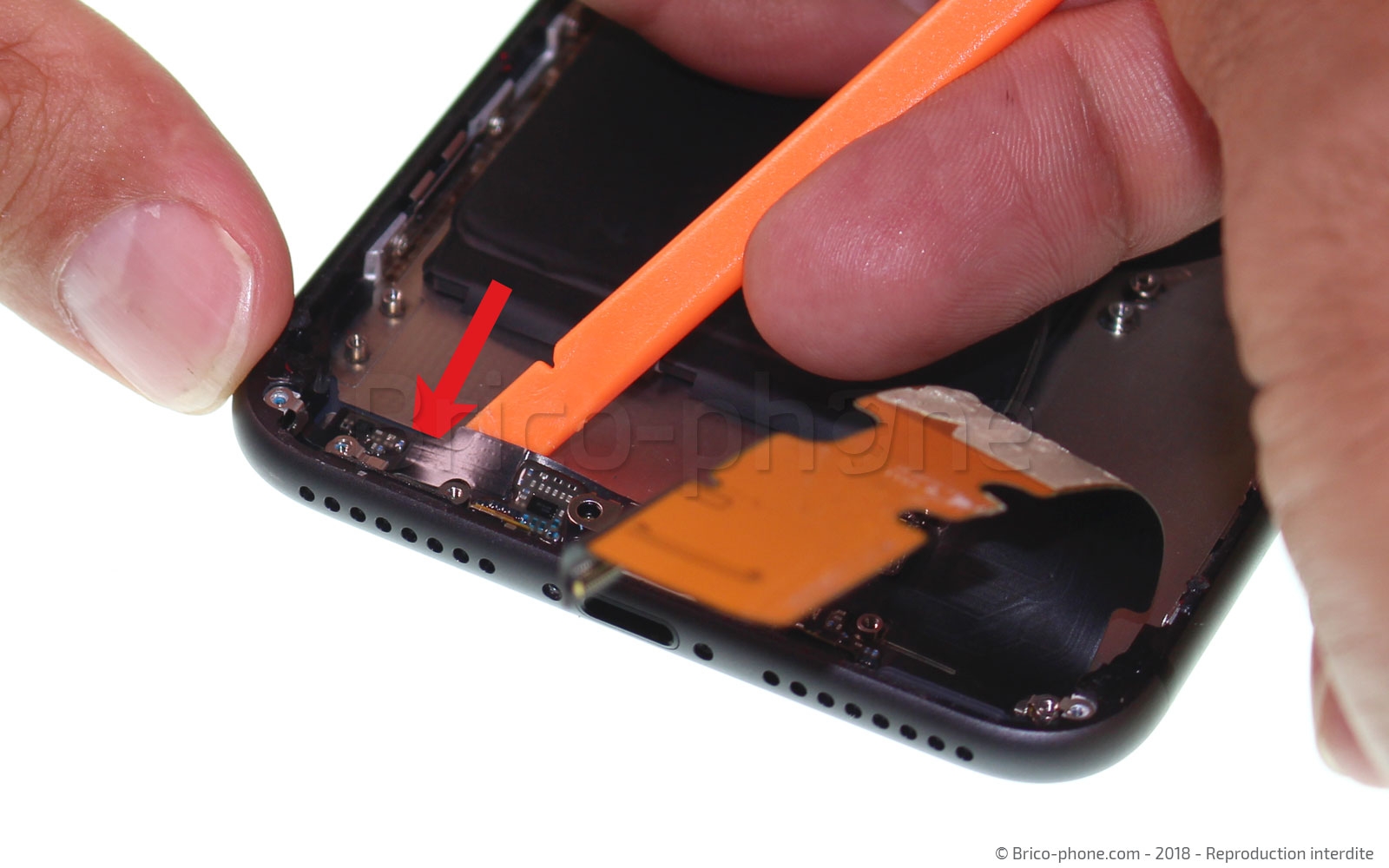 Changement du connecteur de charge sur iPhone 8 Plus photo 2