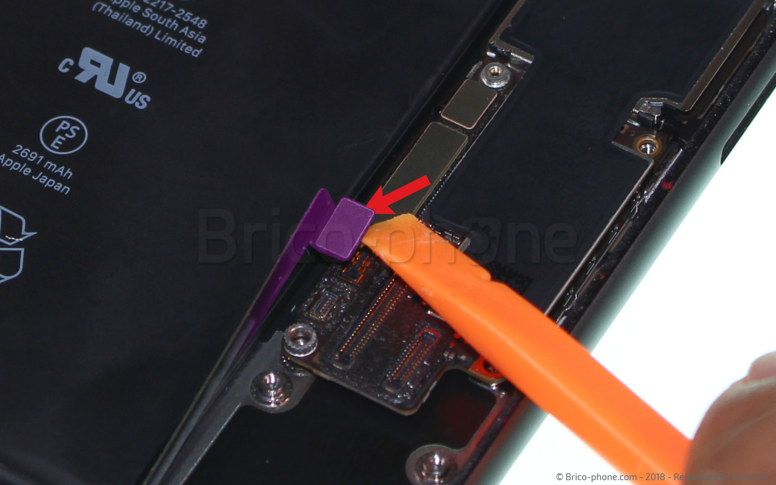 Changement du connecteur de charge sur iPhone 8 Plus photo 1