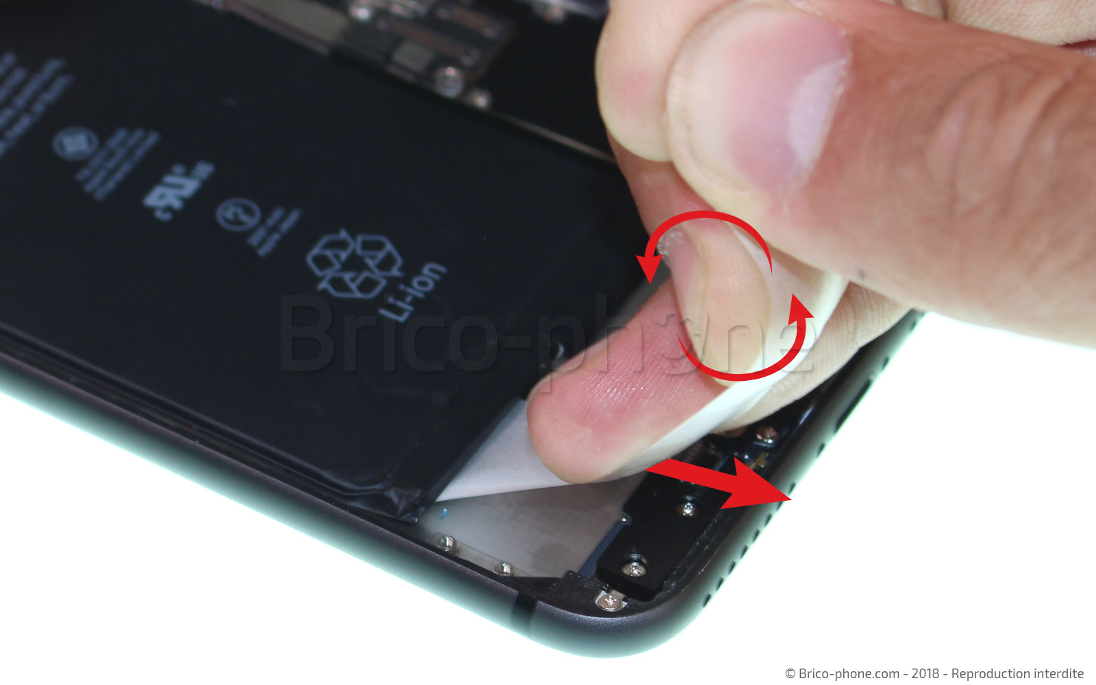 Changement de nappe power et volume sur iPhone 8 Plus photo 2