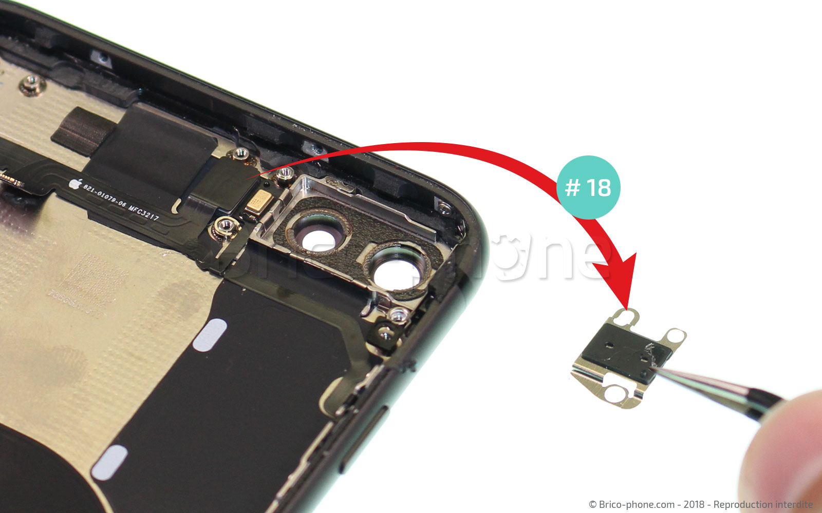 Changement de nappe power et volume sur iPhone 8 Plus photo 2