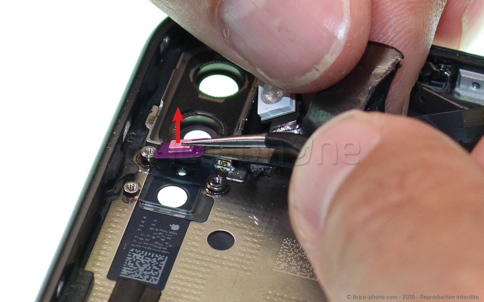 Changement de nappe power et volume sur iPhone 8 Plus photo 2