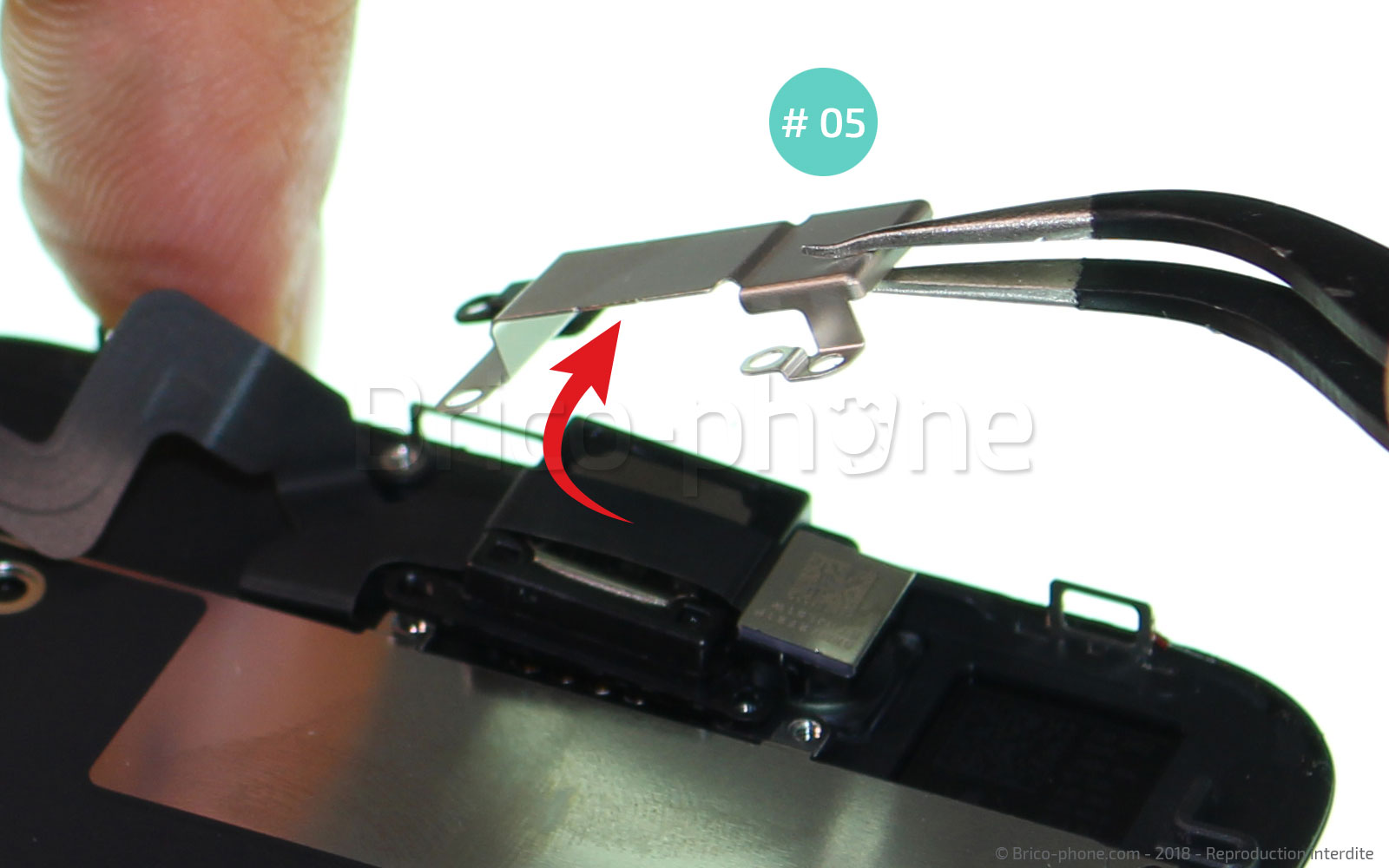 Changement de caméra avant Facetime sur iPhone 8 Plus photo 3