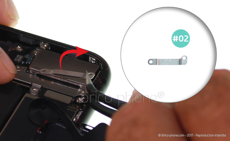 Changement du haut-parleur interne sur iPhone 8 Plus photo 3