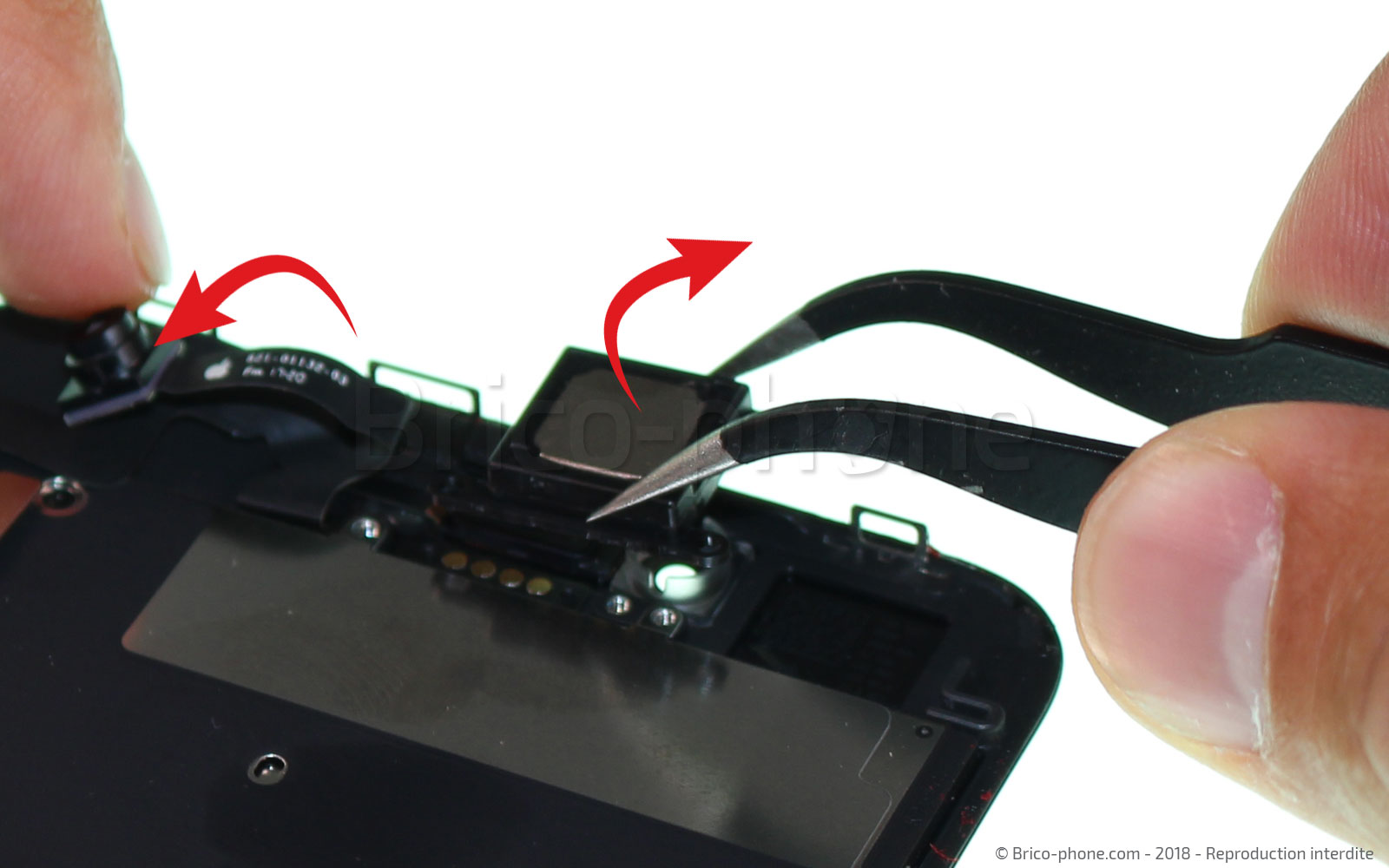 Changement du haut-parleur interne sur iPhone 8 Plus photo 4