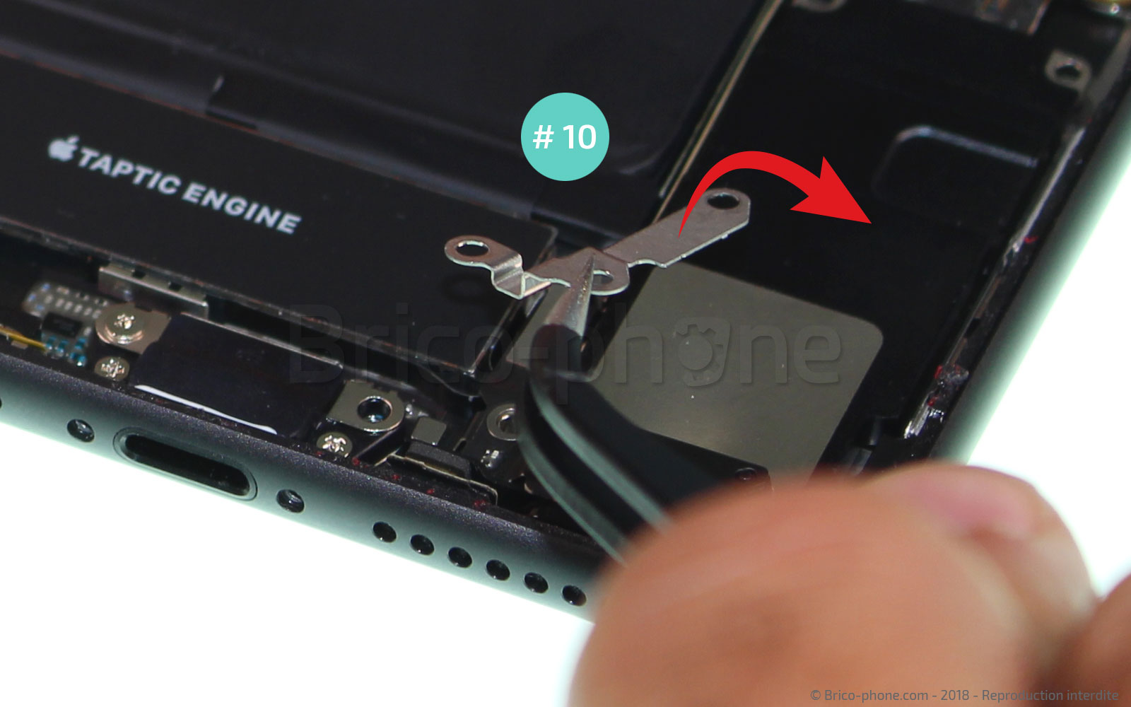 Changement du vibreur Taptic Engine sur iPhone 8 Plus photo 2