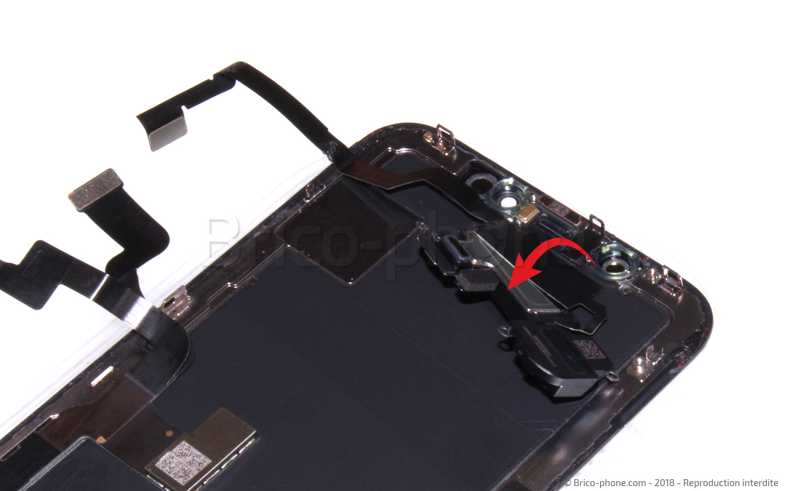 Changement d'écran vitre+OLED complet sans éléments prémontés sur iPhone X photo 4