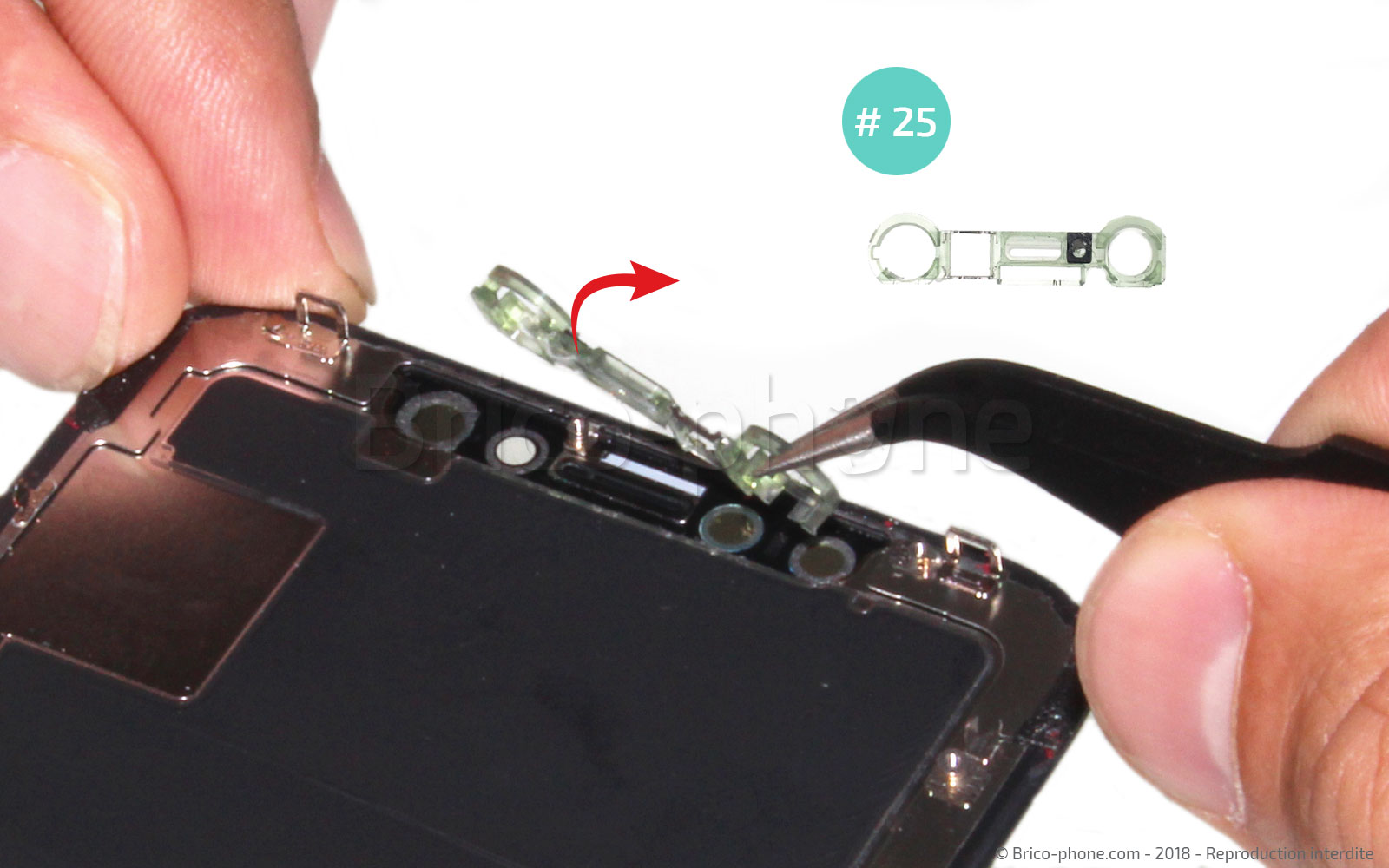 Changement d'écran vitre+OLED complet sans éléments prémontés sur iPhone X photo 2