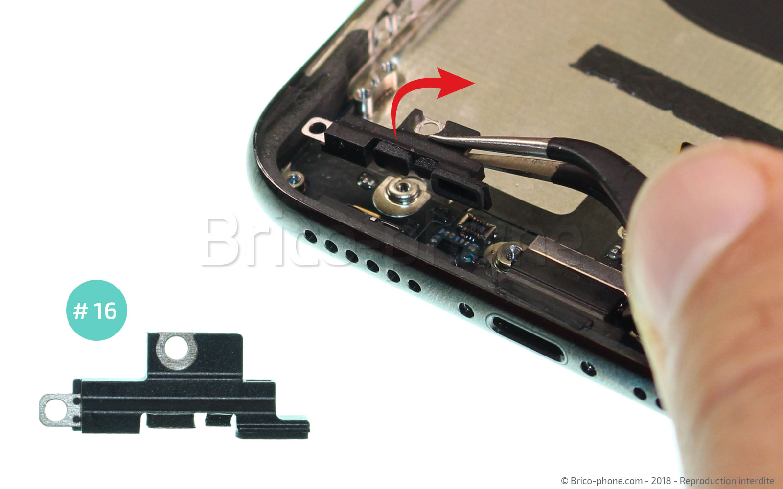 Changement du connecteur de charge sur iPhone X photo 2