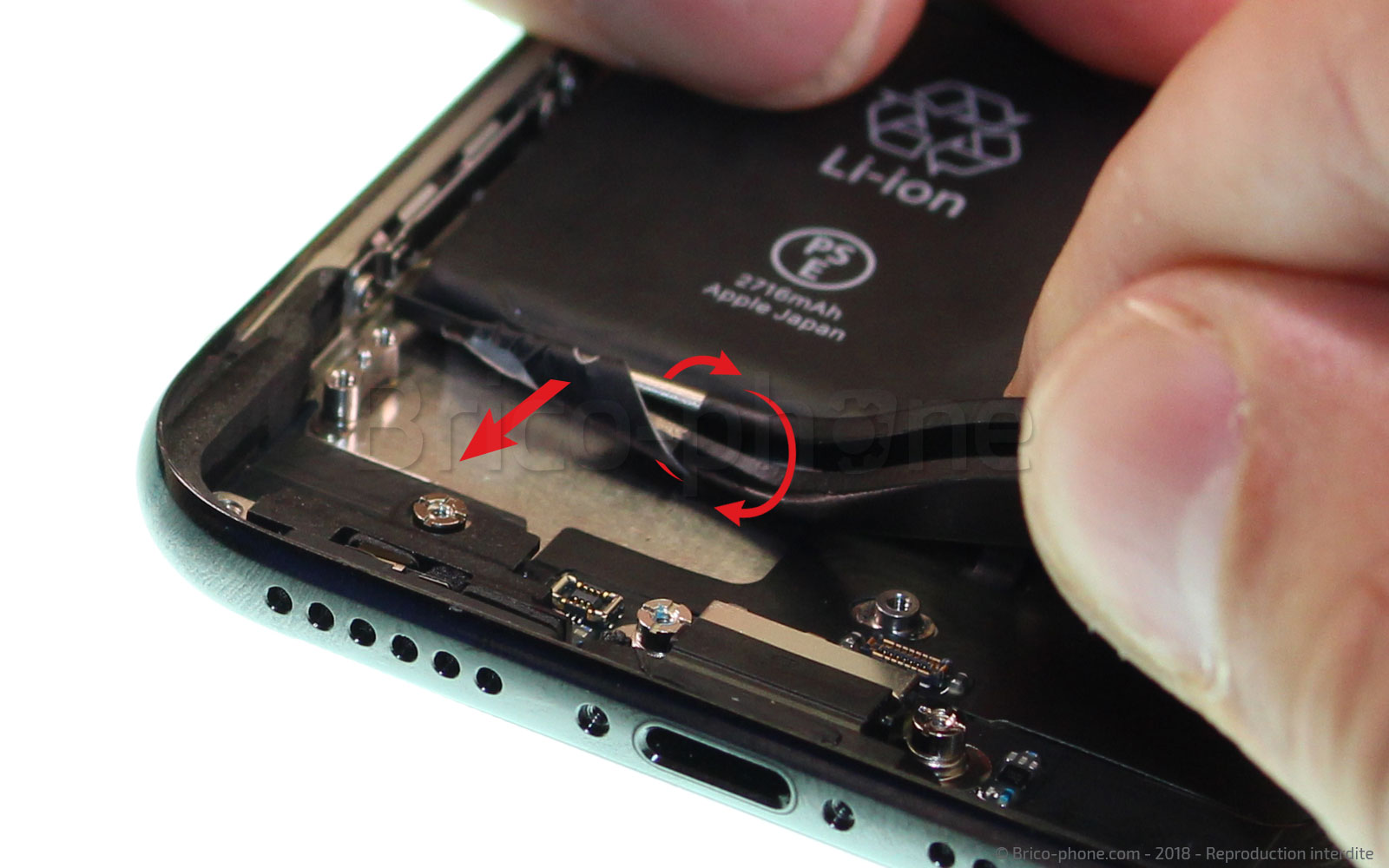 Changement du connecteur de charge sur iPhone X photo 2