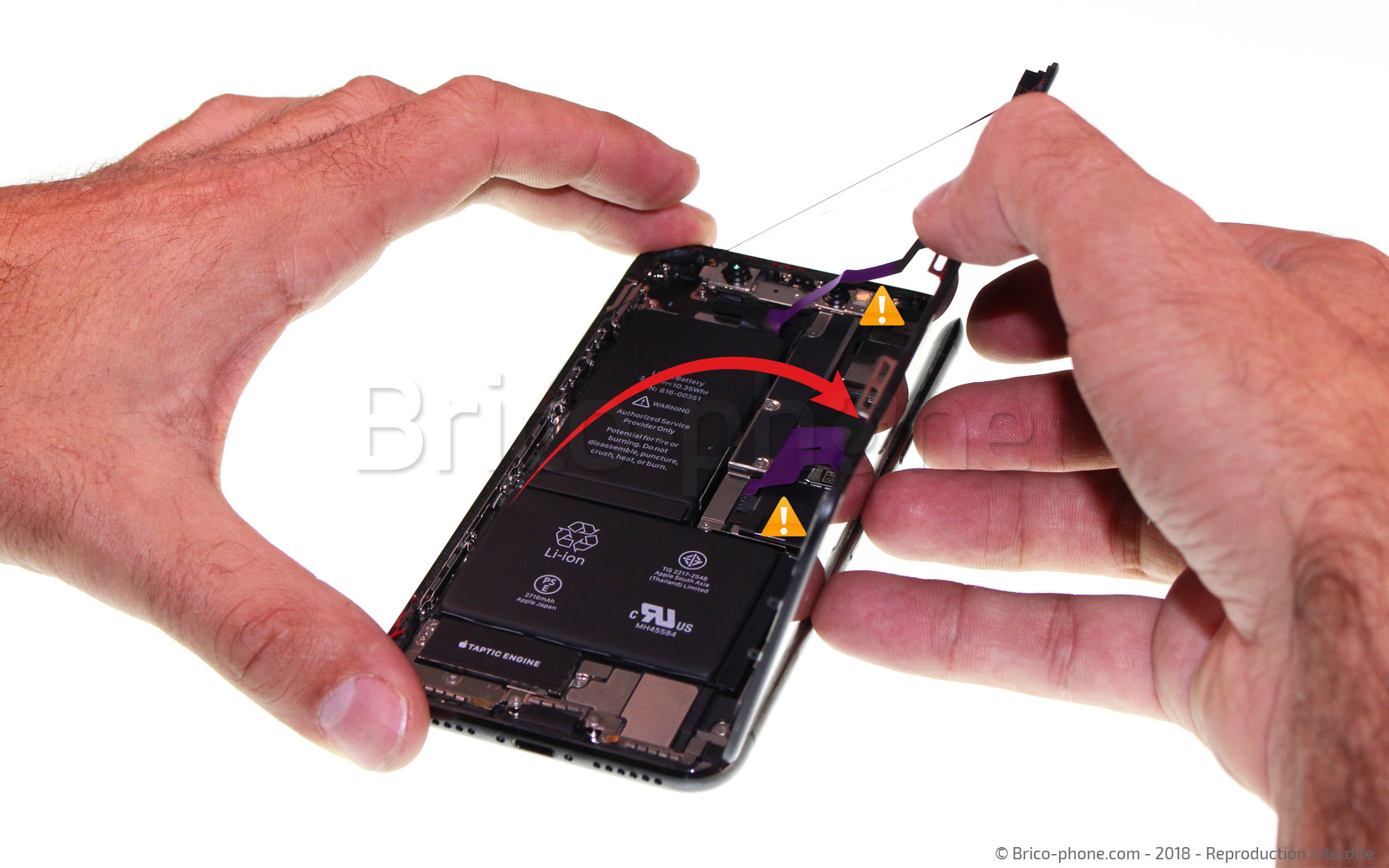 Changement du connecteur de charge sur iPhone X photo 2