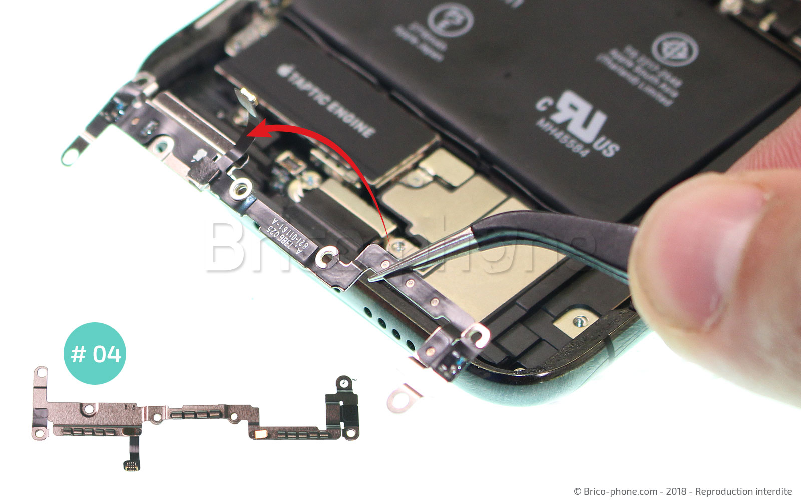 Changement du connecteur de charge sur iPhone X photo 4