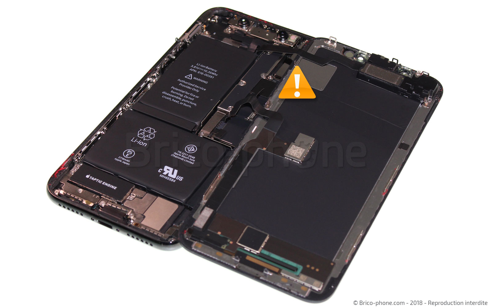 Changement du vibreur Taptic Engine sur iPhone X photo 3