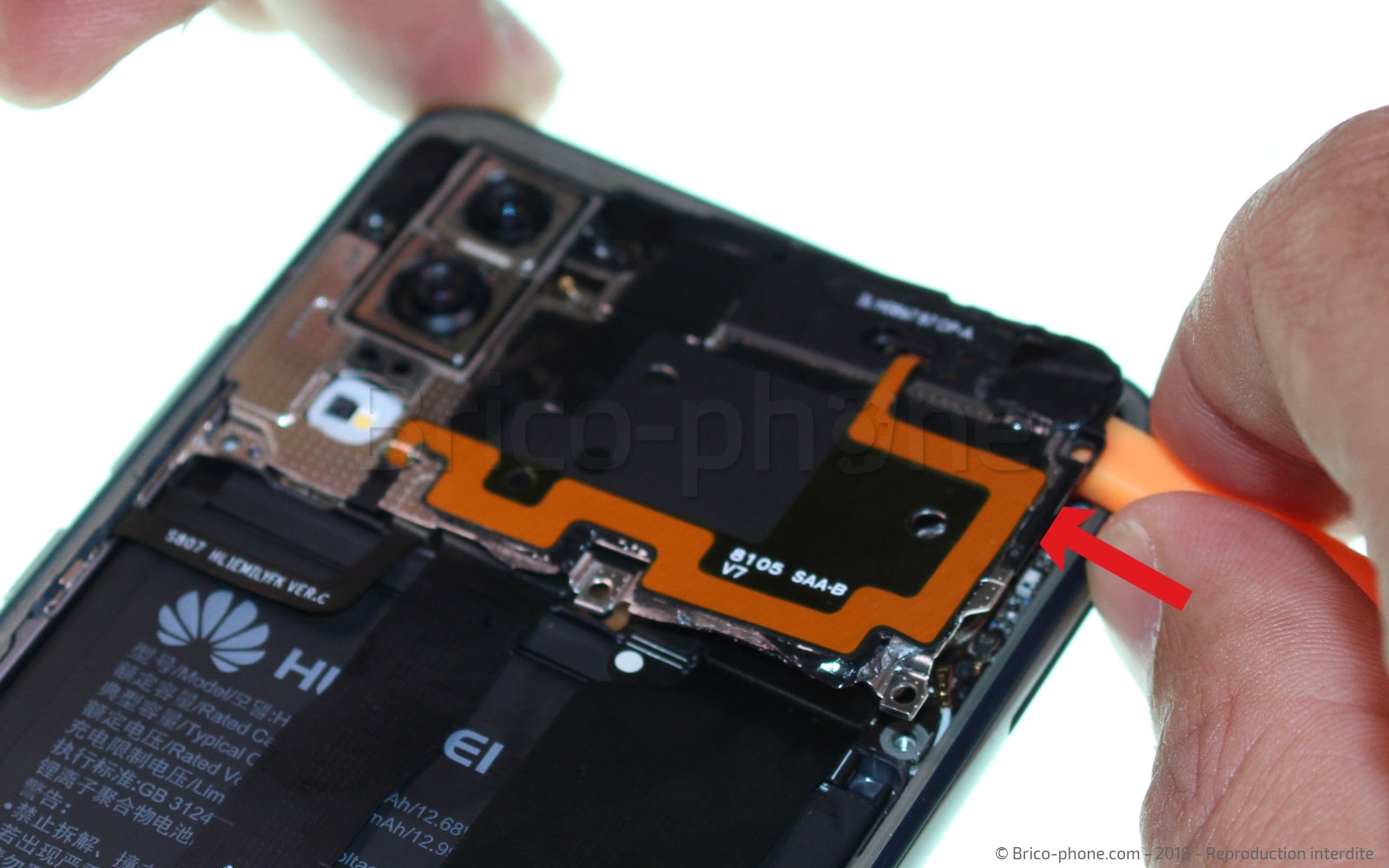 Changement de batterie sur P20 photo 2