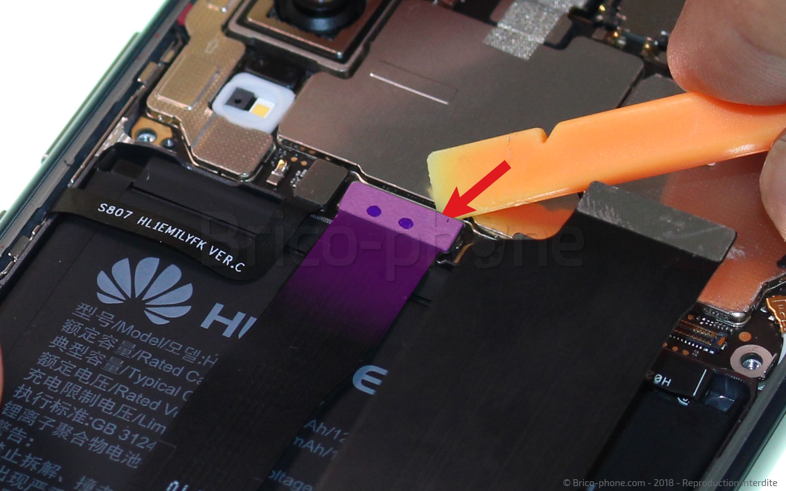 Changement de batterie sur P20 photo 3