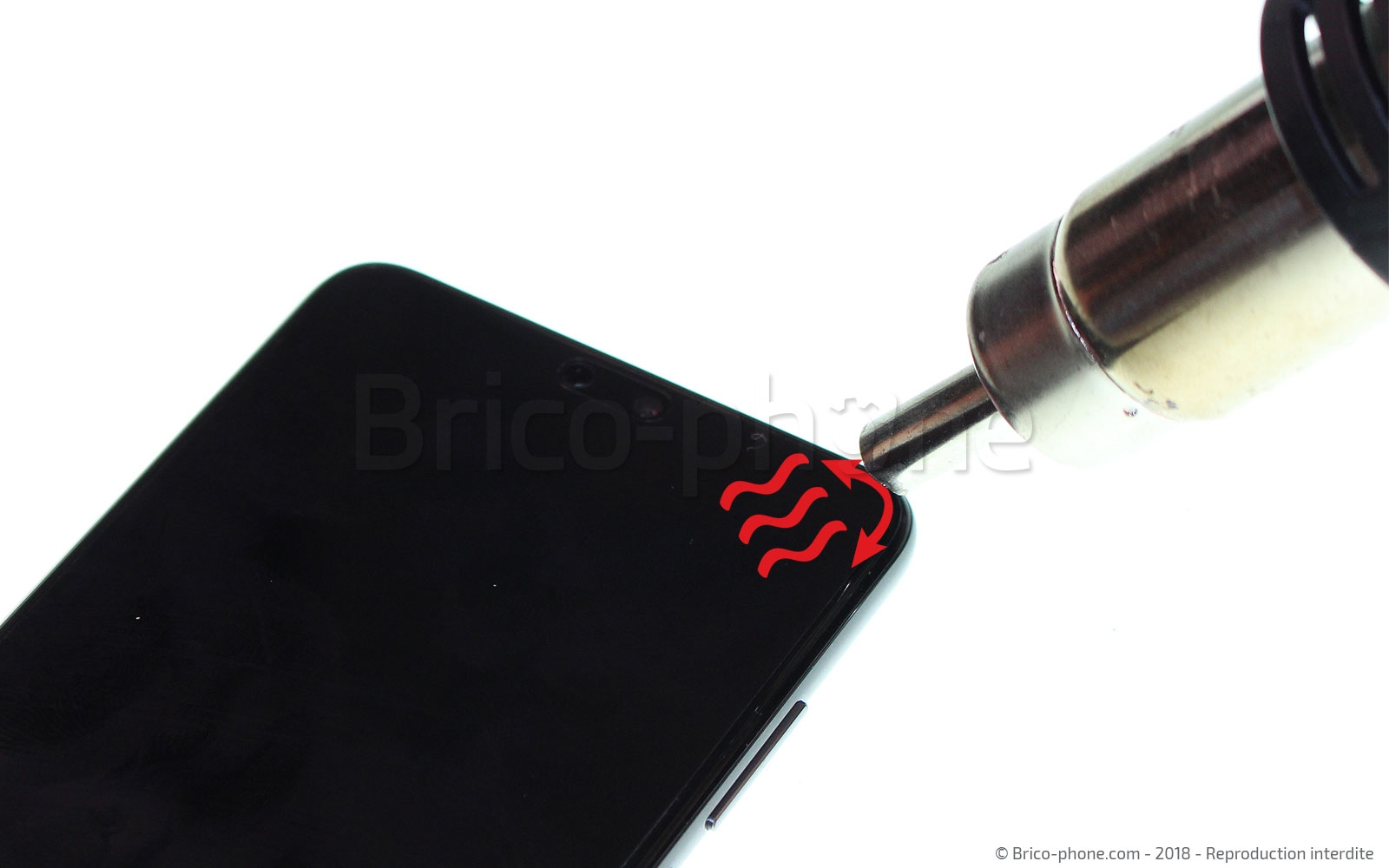 Changement d'écran (vitre+LCD) sur P20 photo 2