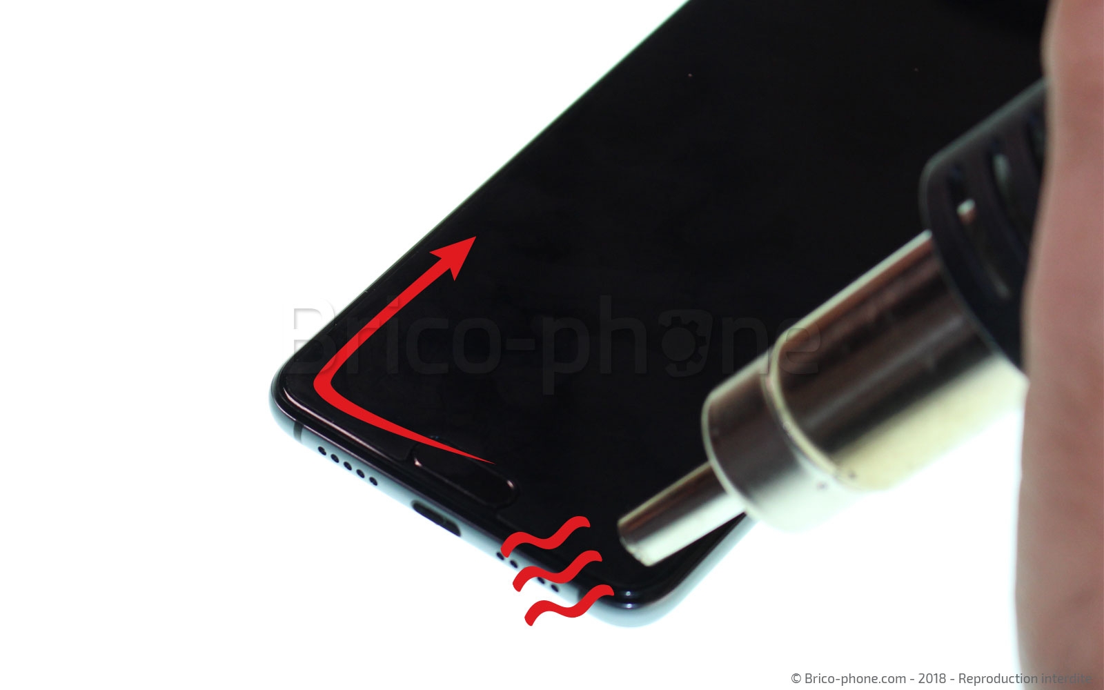 Changement d'écran (vitre+LCD) sur P20 photo 3