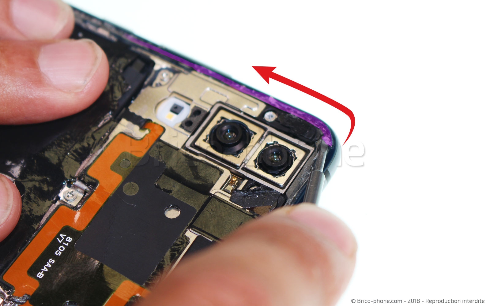 Changement d'écran (vitre+LCD) sur P20 photo 1