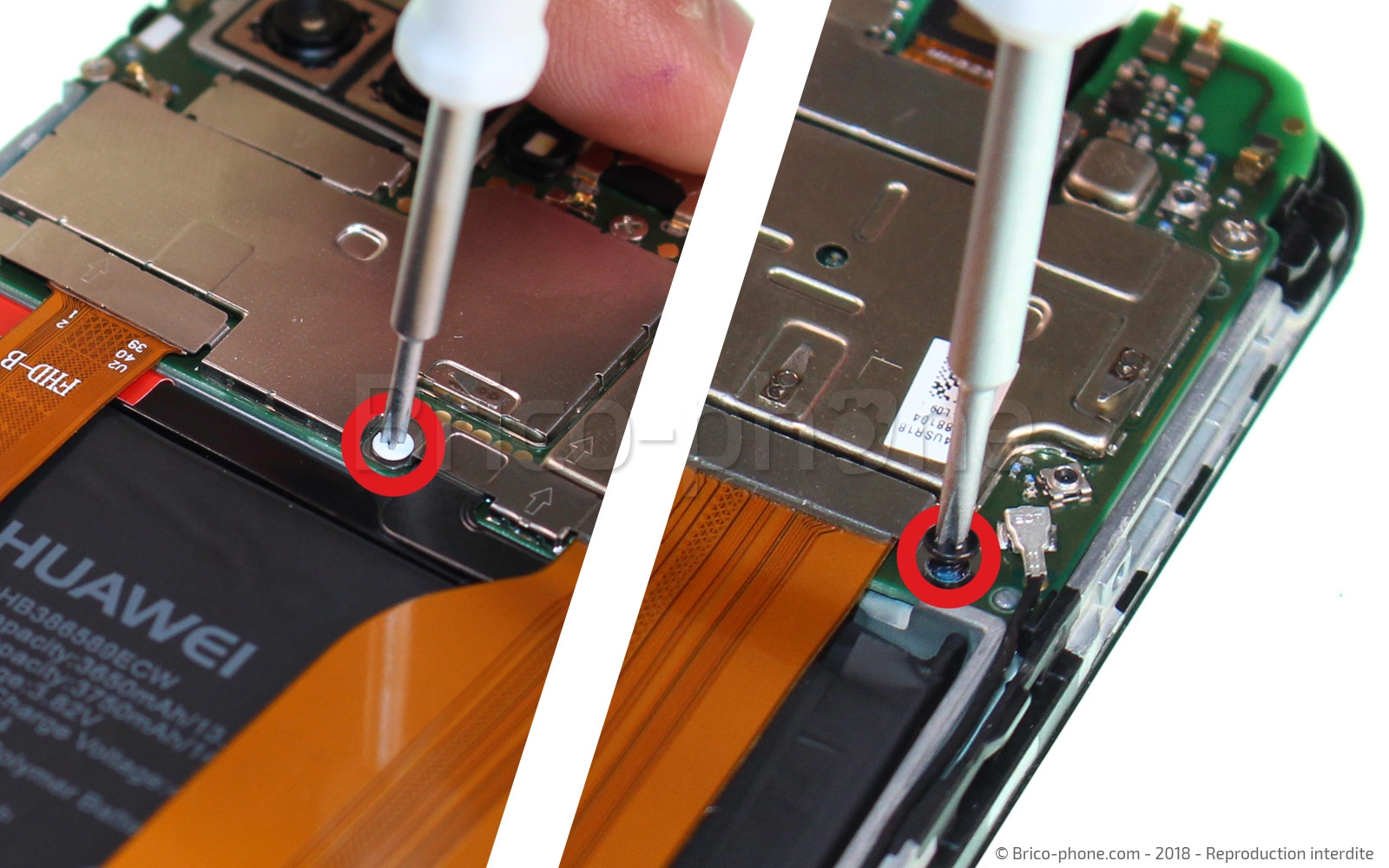 Changement d'écran (vitre+LCD) sur Honor View 10 photo 1