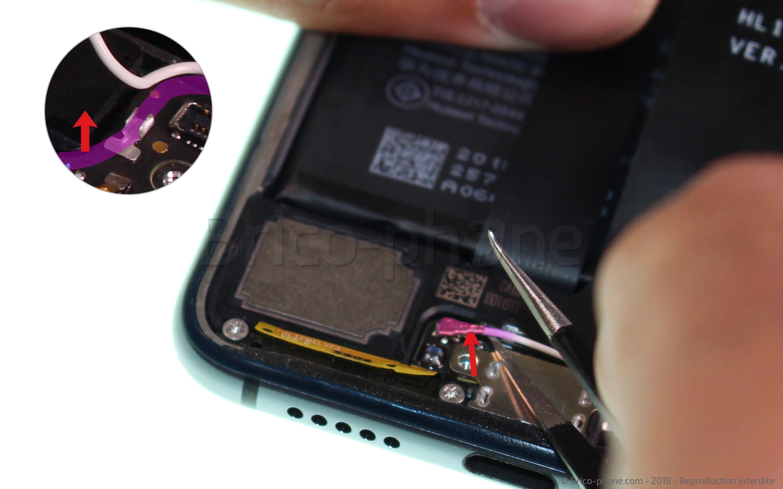 Changement du connecteur de charge sur P20 photo 3