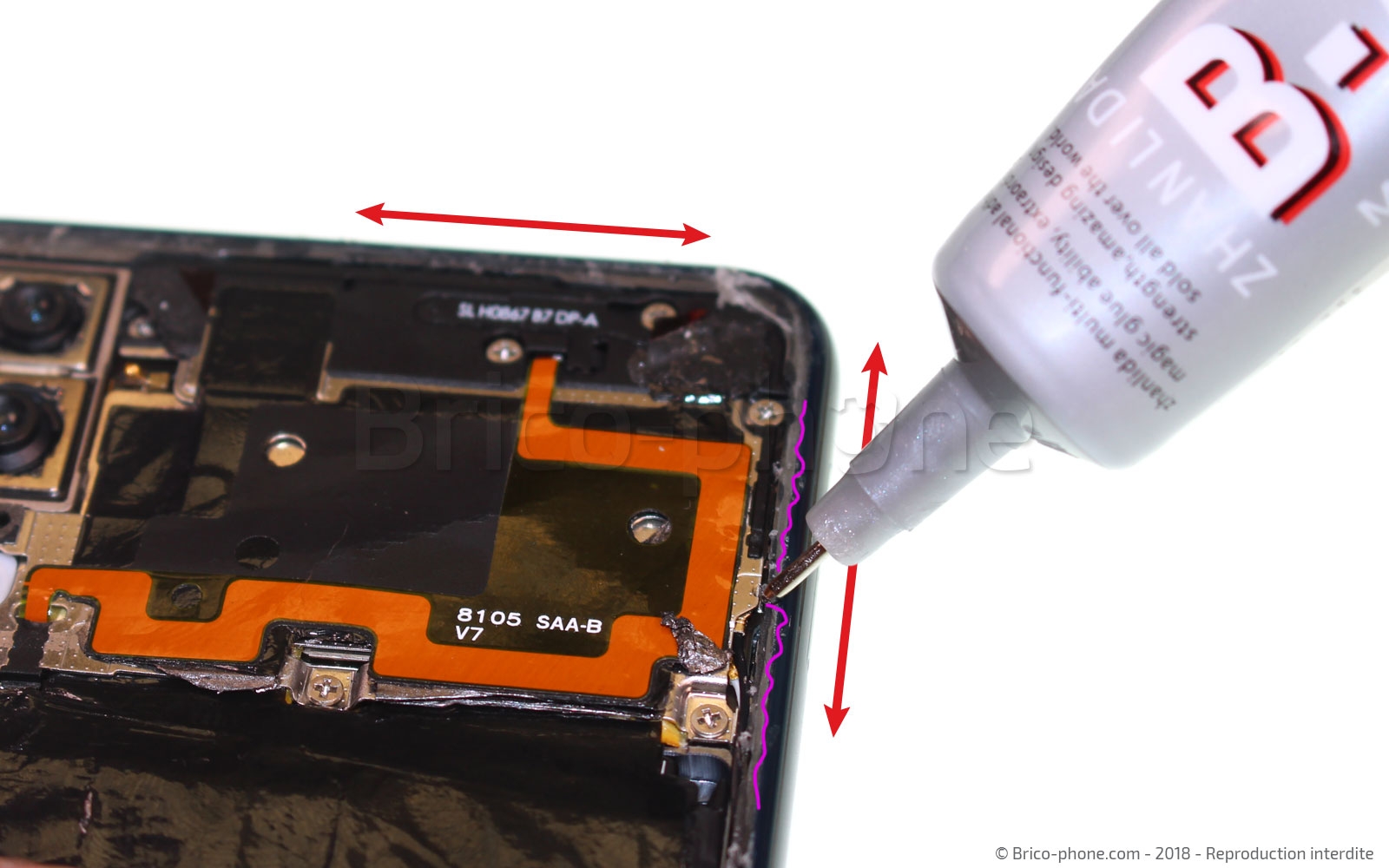 Changement du connecteur de charge sur P20 photo 3