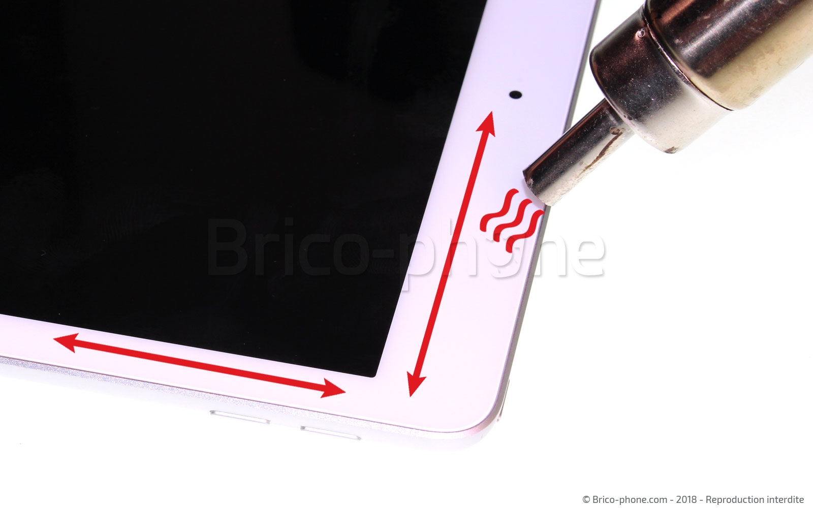 Changement de vitre sur iPad 6 2018 photo 4